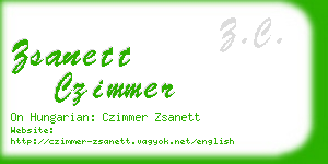 zsanett czimmer business card